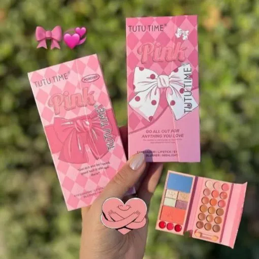Cute Pink Mini Makeup Palette Kit for Girls